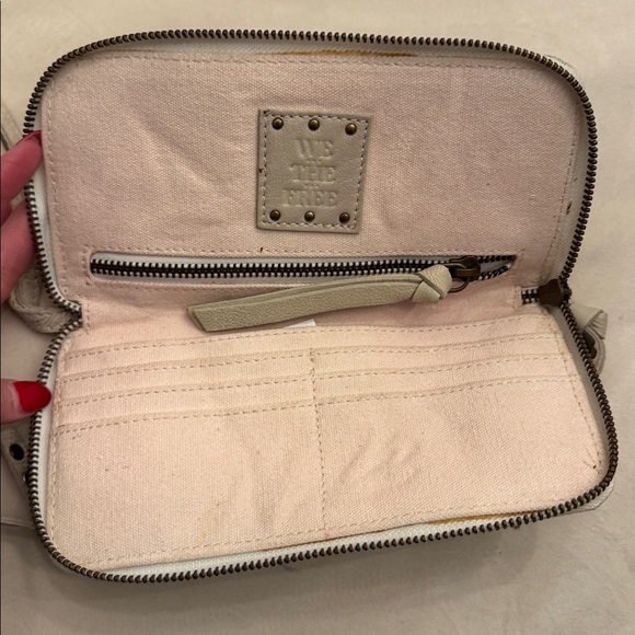 We The Free Taupe Cream Wristlet Wallet with Stud Accents - Picture 9 of 13